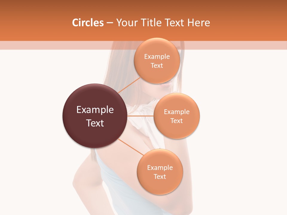 Frau Kleid Schlank PowerPoint Template