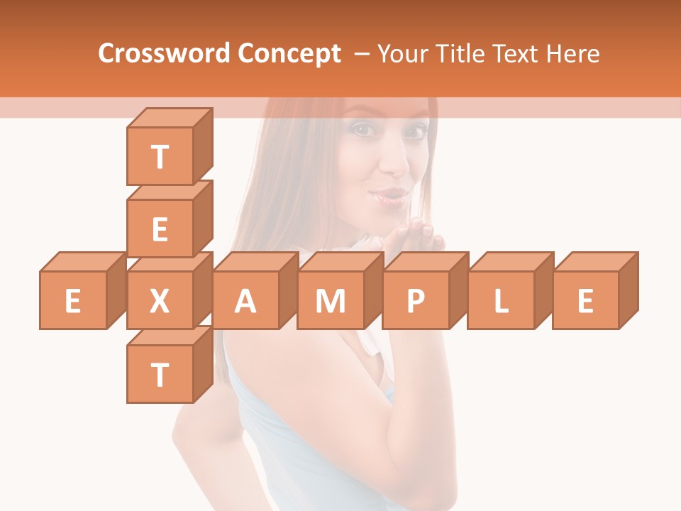 Frau Kleid Schlank PowerPoint Template