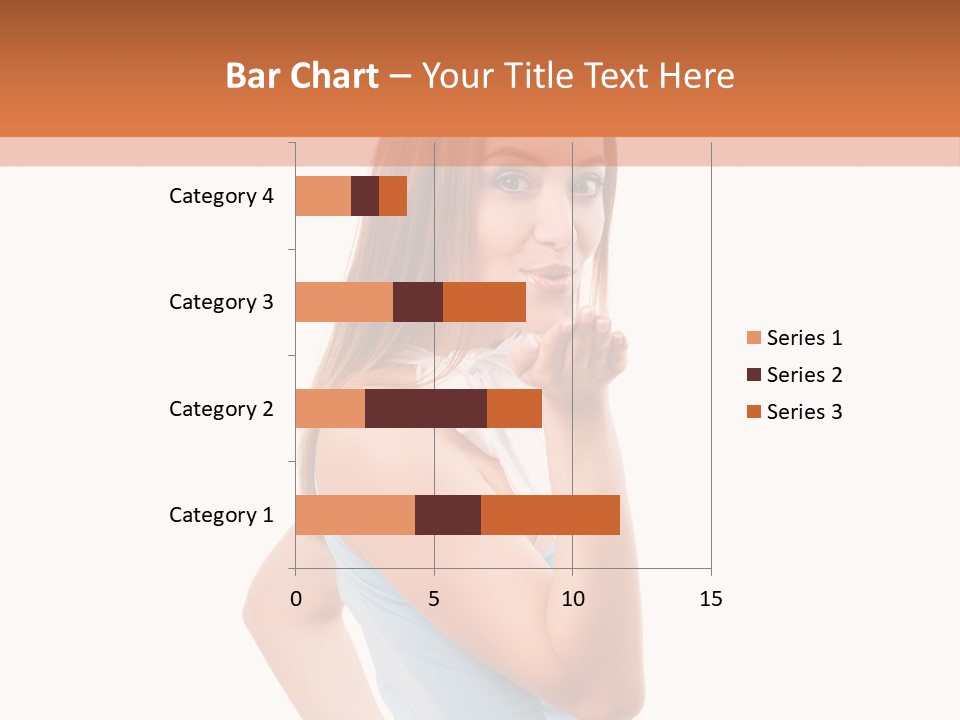 Frau Kleid Schlank PowerPoint Template