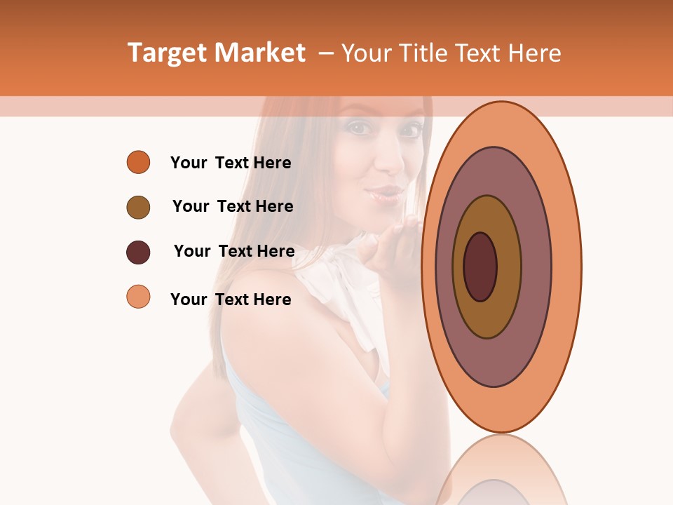 Frau Kleid Schlank PowerPoint Template