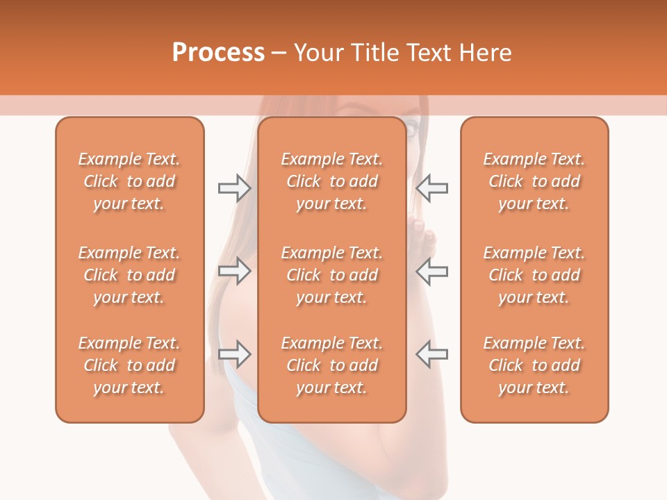 Frau Kleid Schlank PowerPoint Template