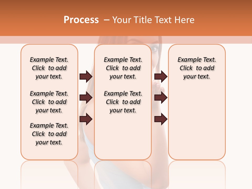 Frau Kleid Schlank PowerPoint Template