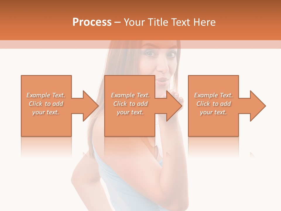 Frau Kleid Schlank PowerPoint Template