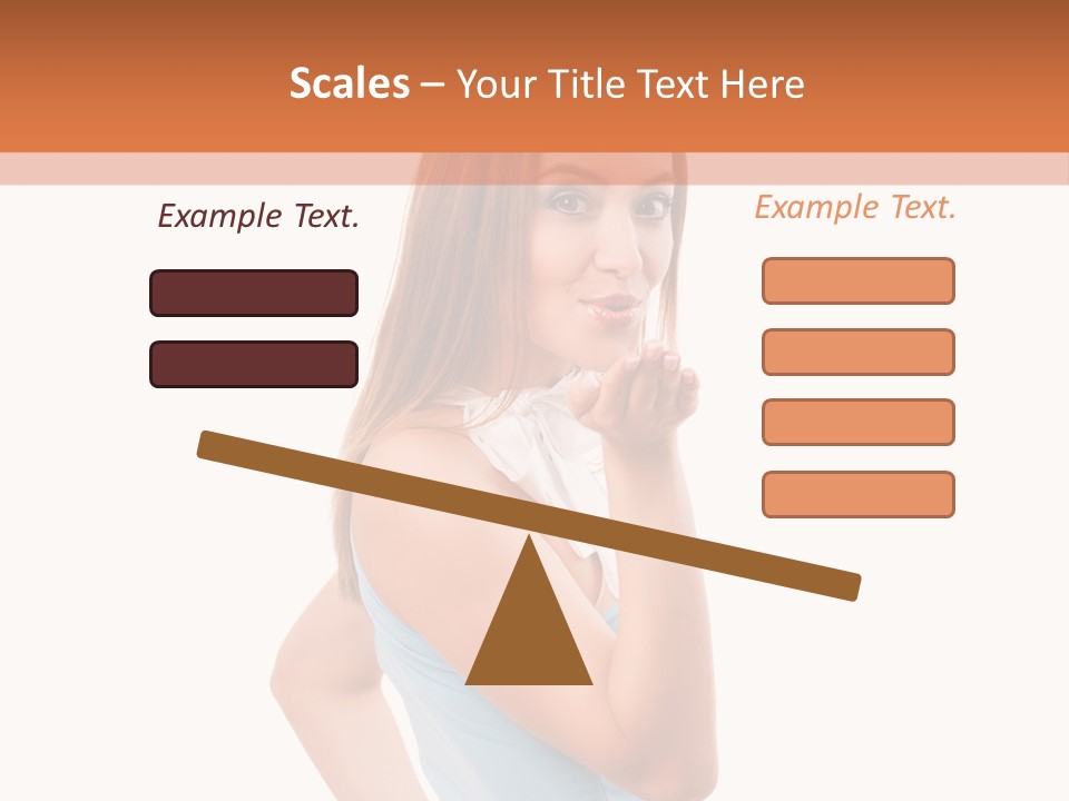 Frau Kleid Schlank PowerPoint Template