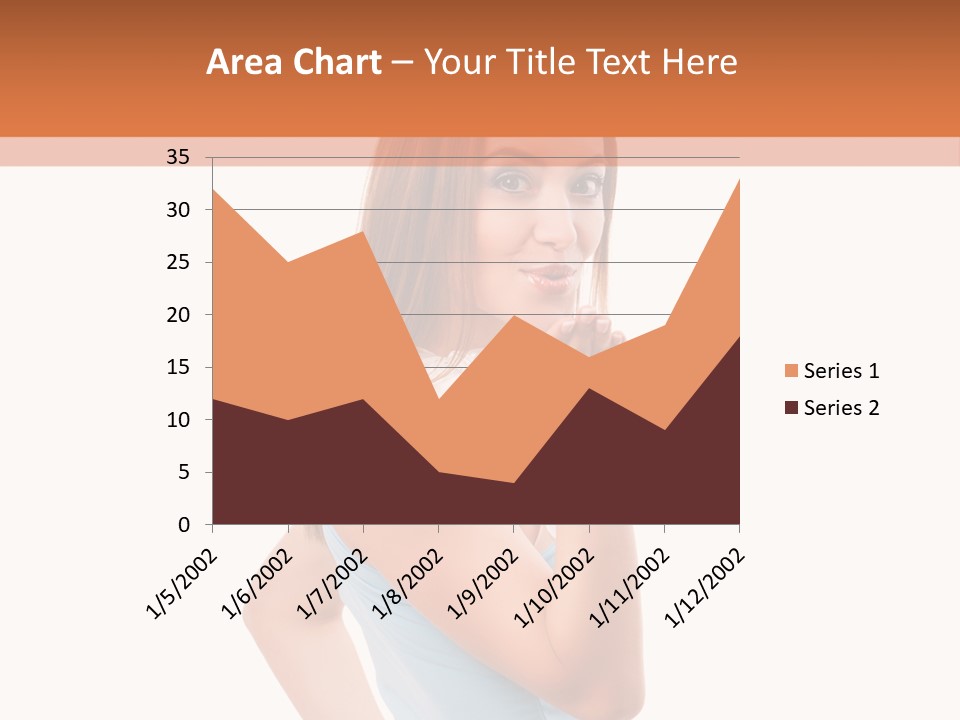 Frau Kleid Schlank PowerPoint Template