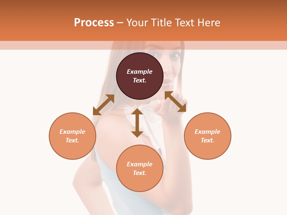 Frau Kleid Schlank PowerPoint Template