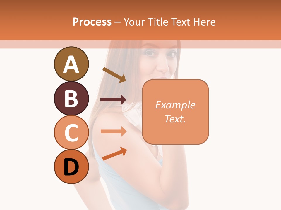 Frau Kleid Schlank PowerPoint Template