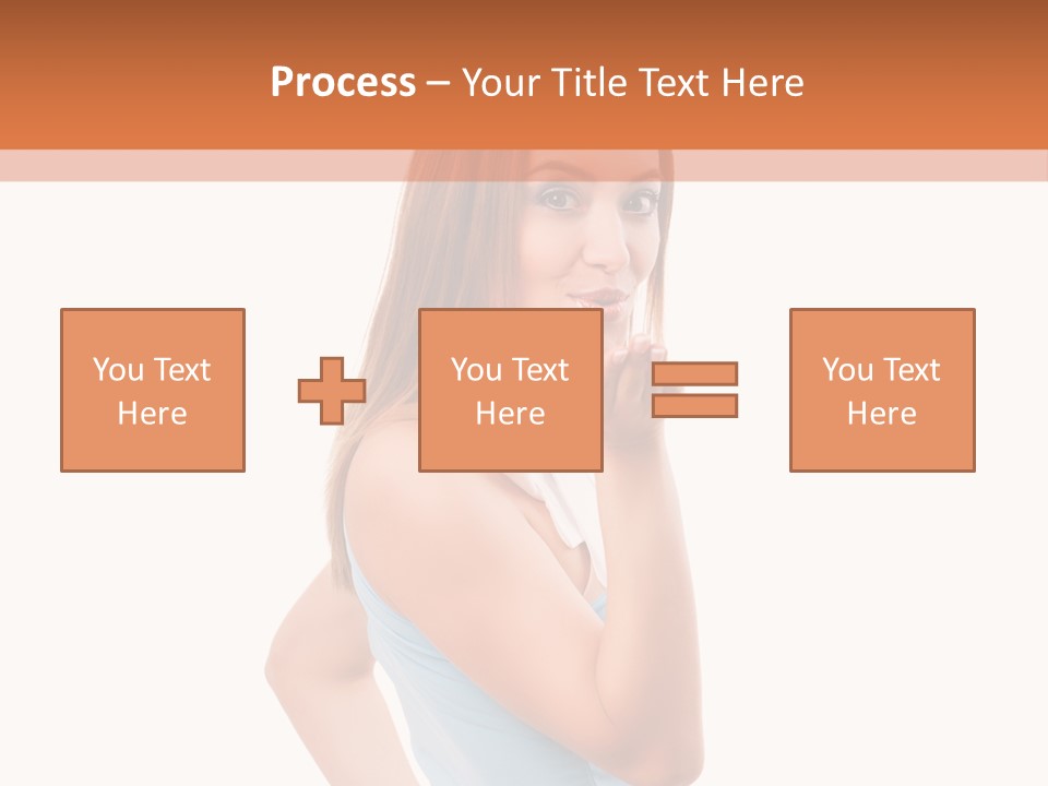 Frau Kleid Schlank PowerPoint Template