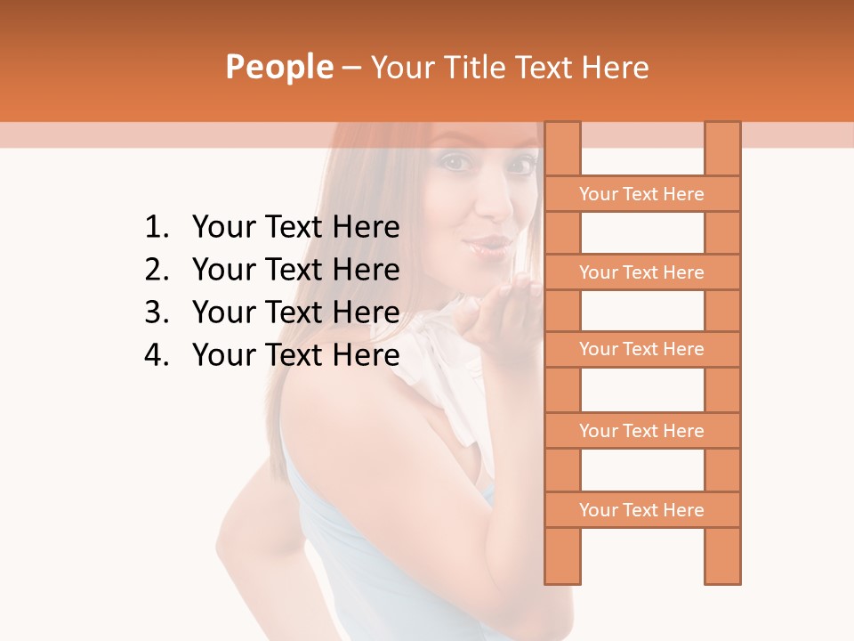 Frau Kleid Schlank PowerPoint Template