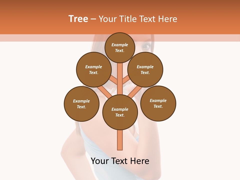 Frau Kleid Schlank PowerPoint Template