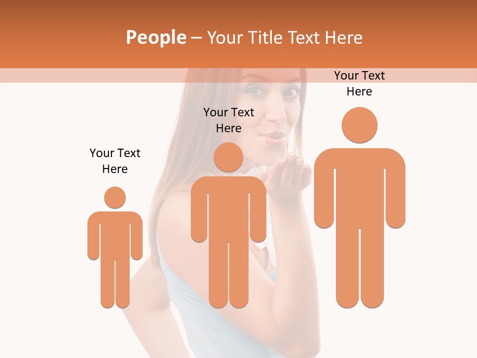 Frau Kleid Schlank PowerPoint Template