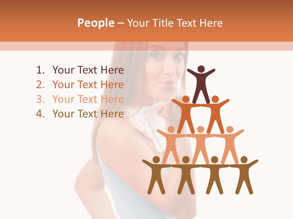 Frau Kleid Schlank PowerPoint Template