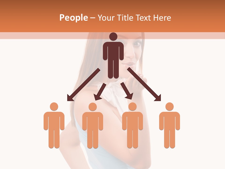 Frau Kleid Schlank PowerPoint Template