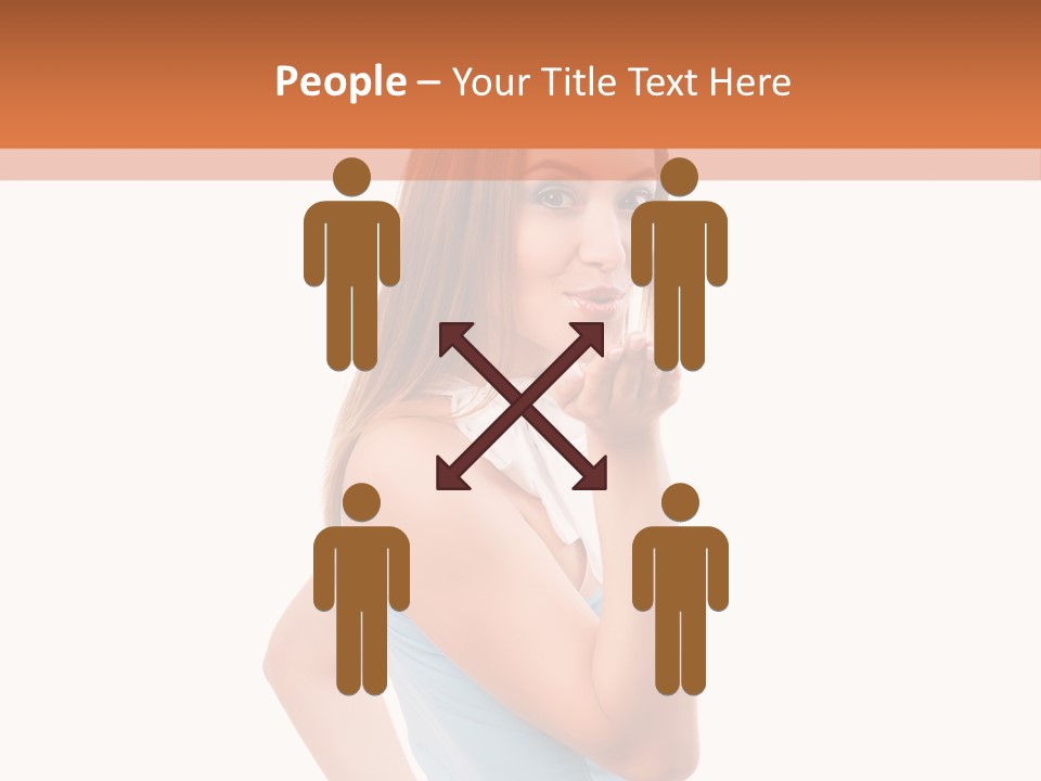 Frau Kleid Schlank PowerPoint Template