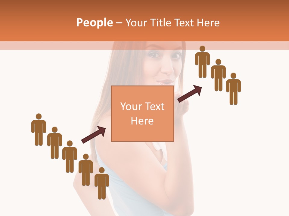 Frau Kleid Schlank PowerPoint Template