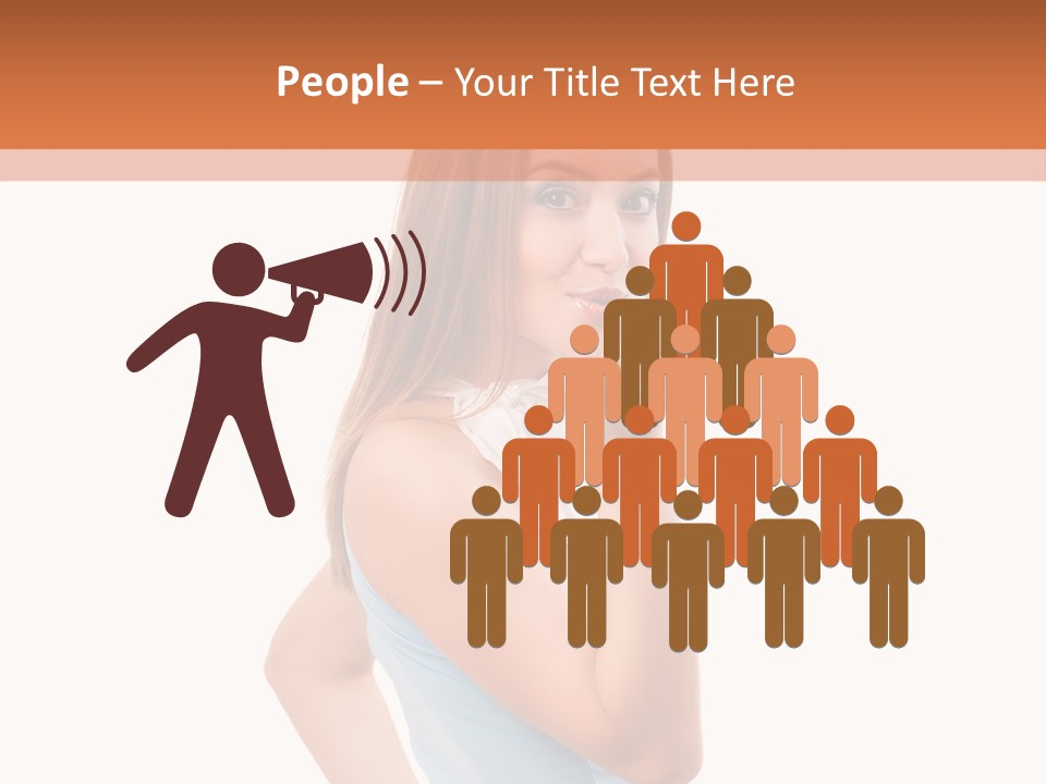 Frau Kleid Schlank PowerPoint Template