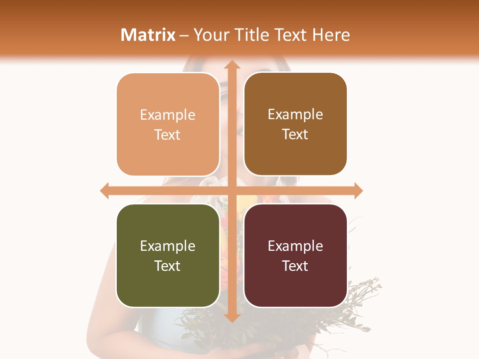 Isoliert Lachend Strau PowerPoint Template