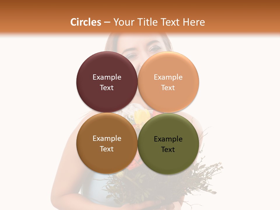 Isoliert Lachend Strau PowerPoint Template