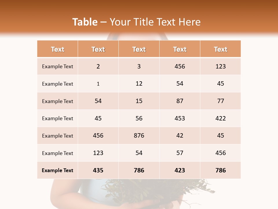 Isoliert Lachend Strau PowerPoint Template