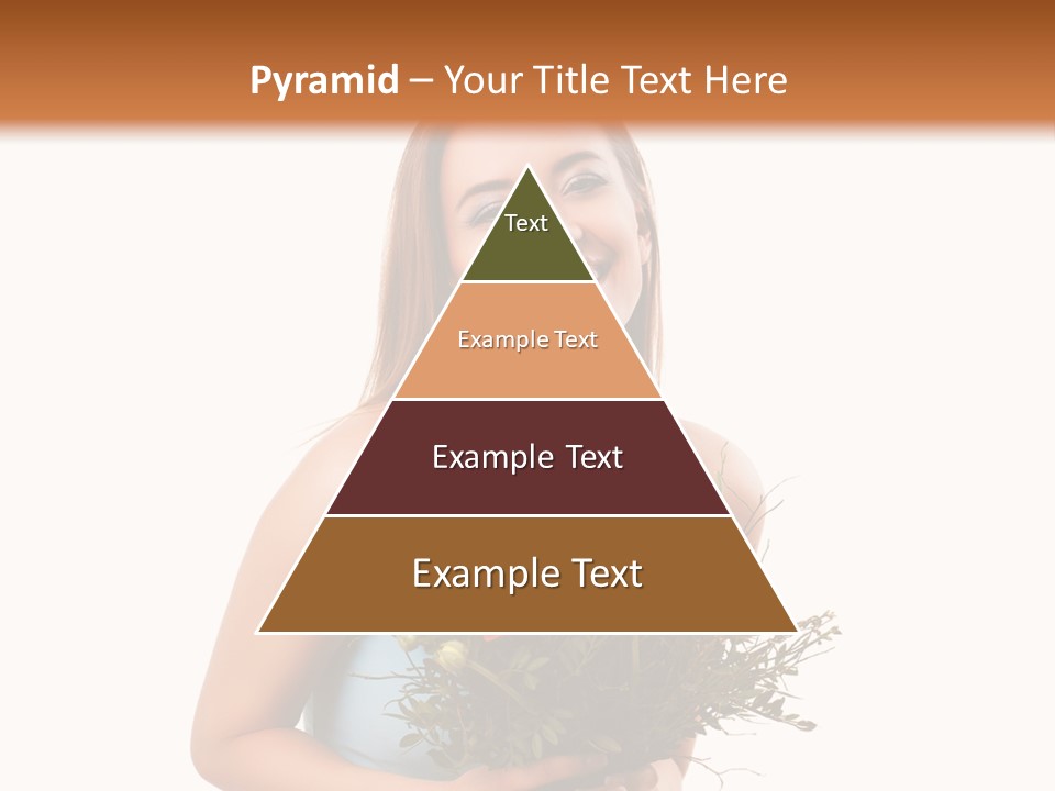 Isoliert Lachend Strau PowerPoint Template