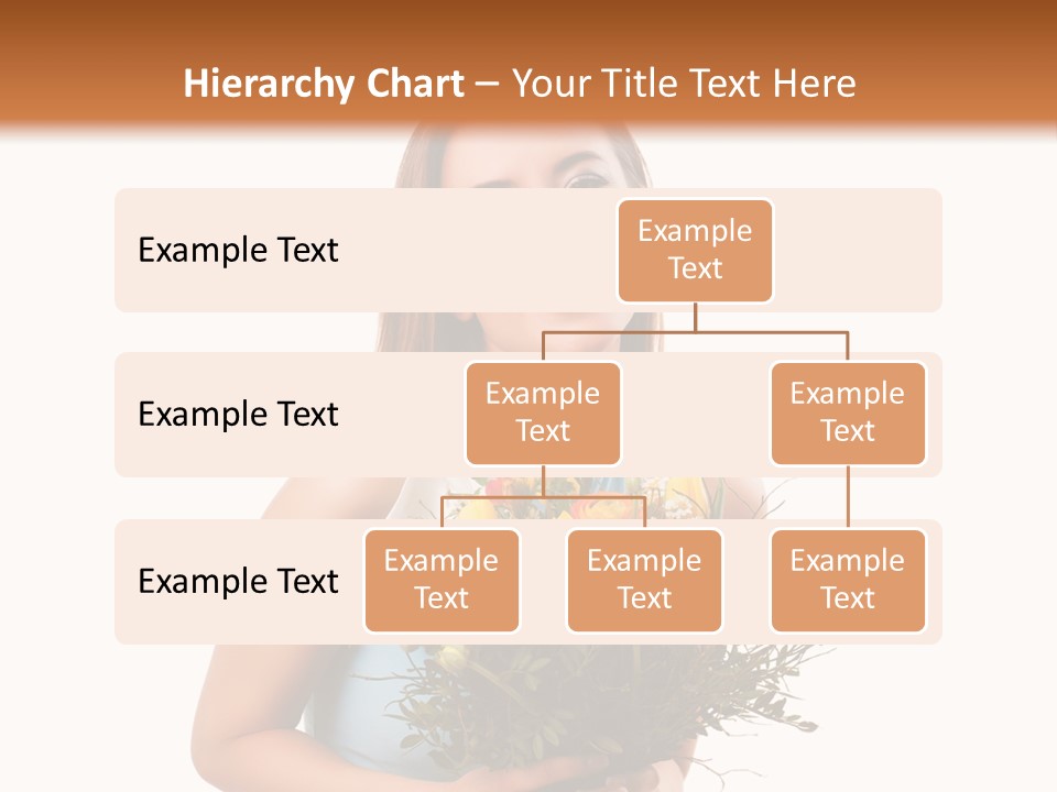 Isoliert Lachend Strau PowerPoint Template