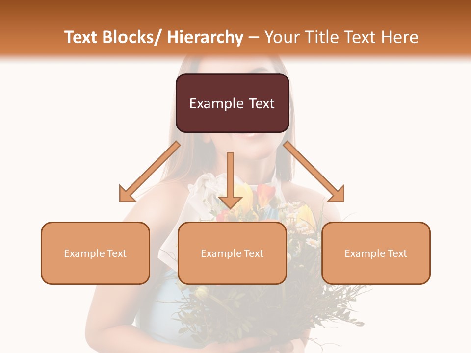 Isoliert Lachend Strau PowerPoint Template