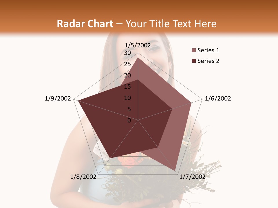 Isoliert Lachend Strau PowerPoint Template