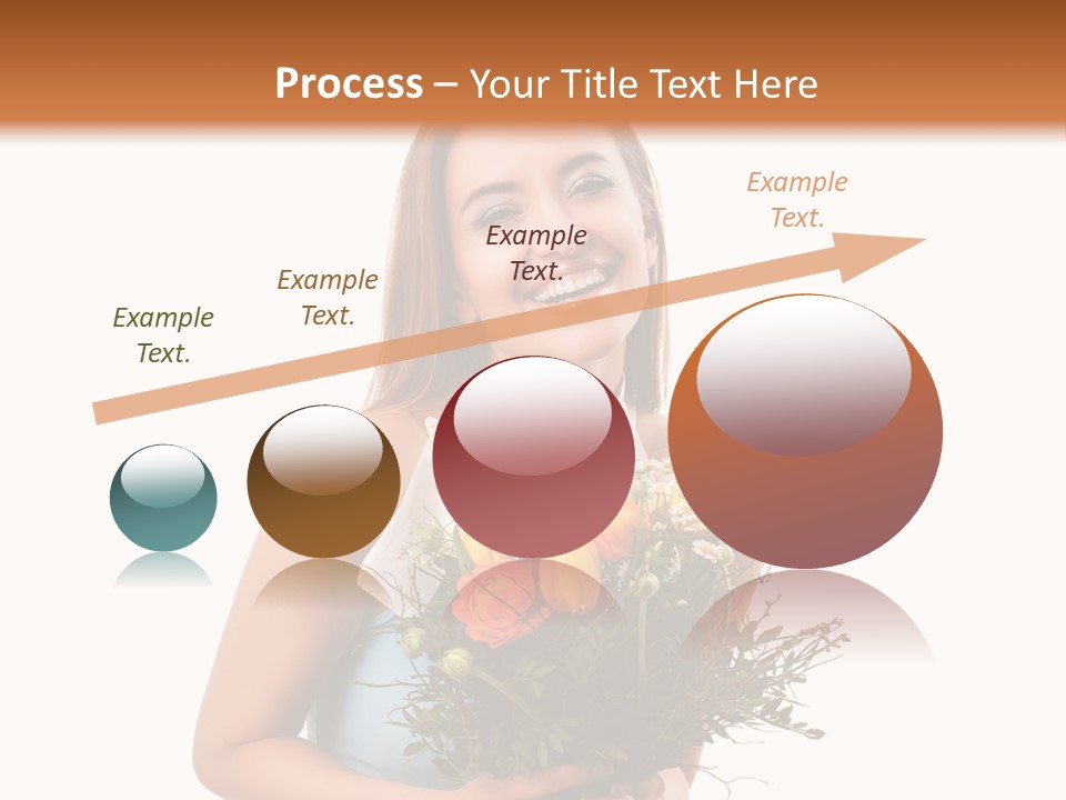 Isoliert Lachend Strau PowerPoint Template