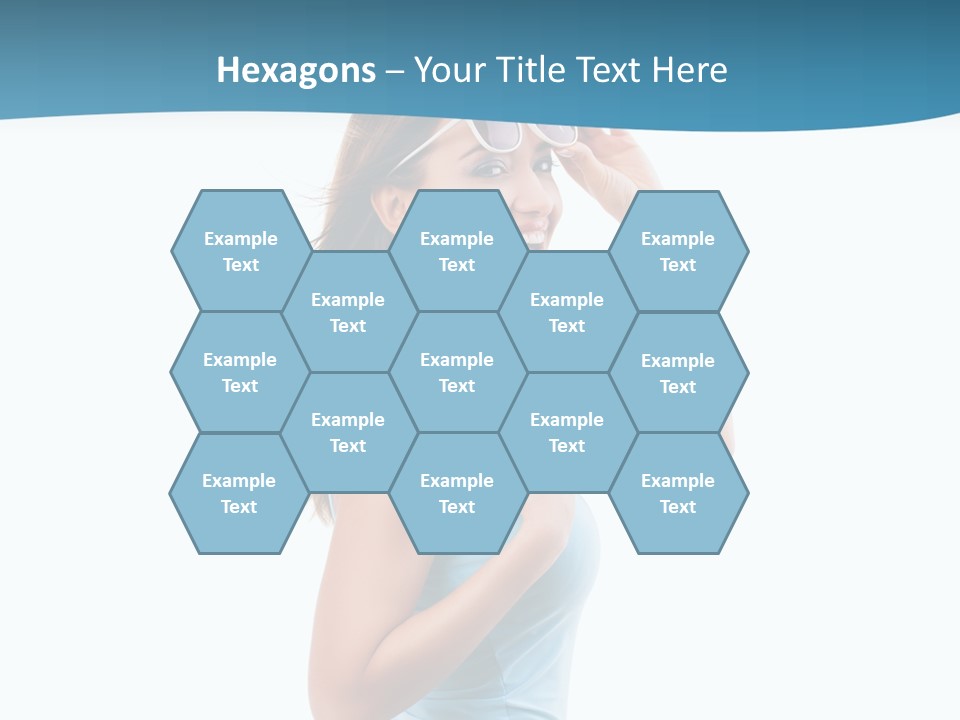 Girl Next Door Sommerlich Sonnenbrille PowerPoint Template