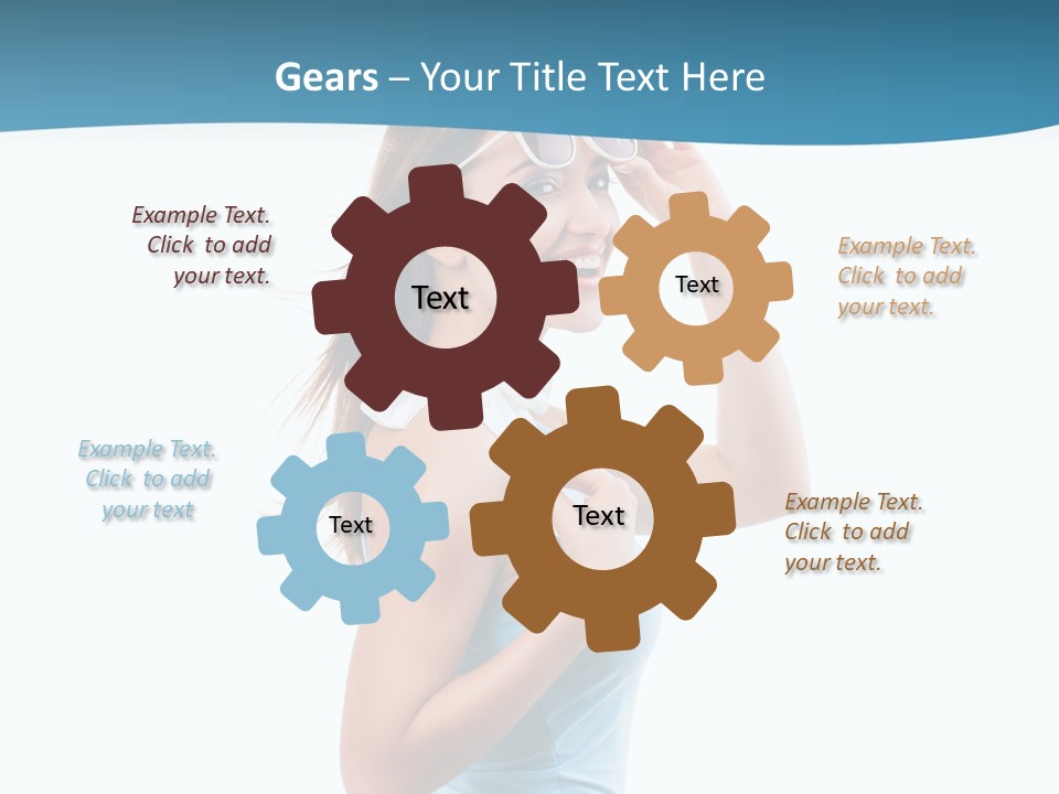 Girl Next Door Sommerlich Sonnenbrille PowerPoint Template