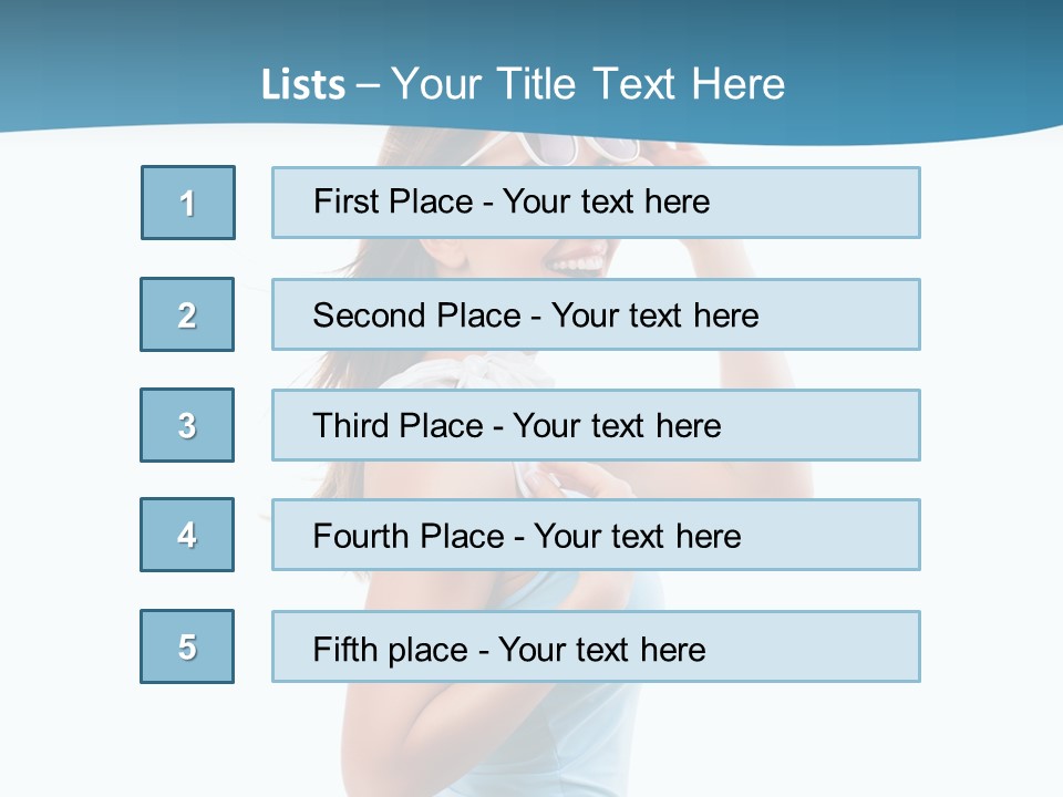 Girl Next Door Sommerlich Sonnenbrille PowerPoint Template