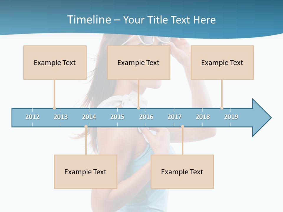 Girl Next Door Sommerlich Sonnenbrille PowerPoint Template