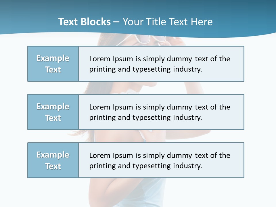 Girl Next Door Sommerlich Sonnenbrille PowerPoint Template