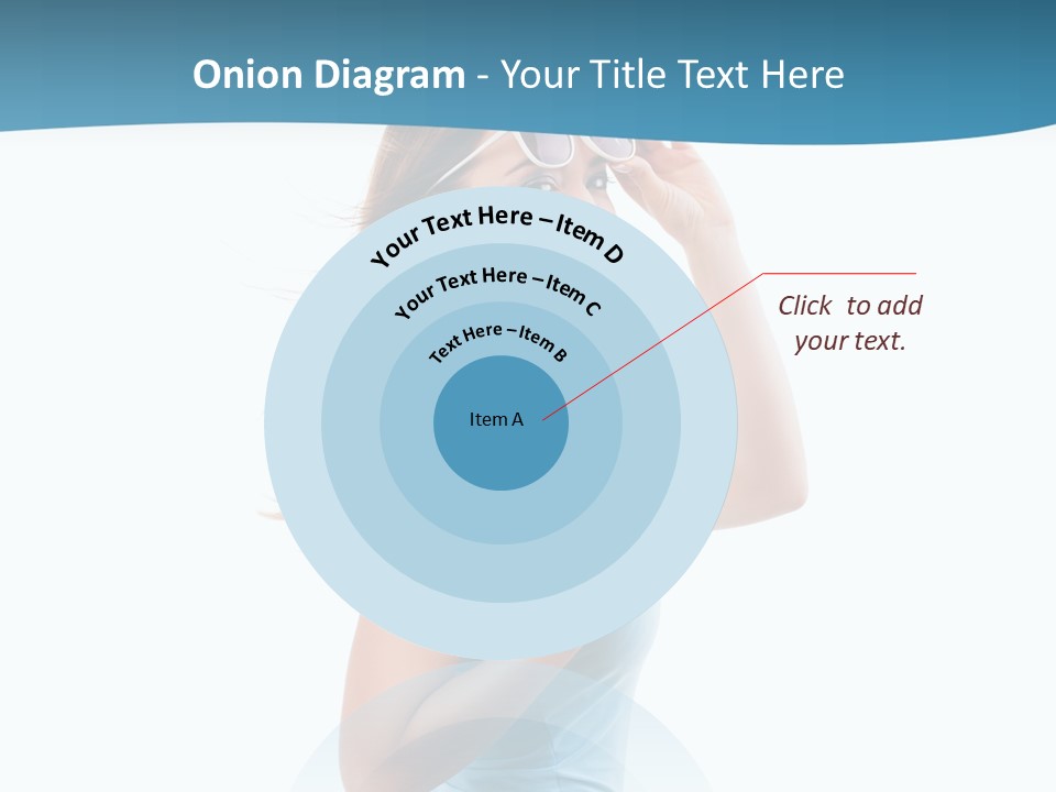 Girl Next Door Sommerlich Sonnenbrille PowerPoint Template