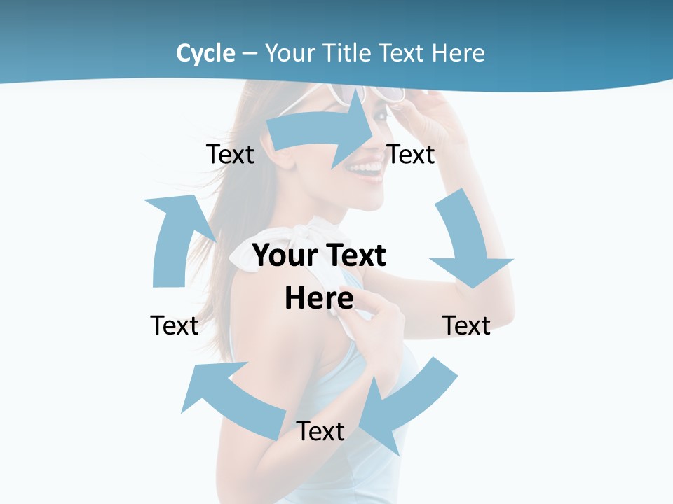 Girl Next Door Sommerlich Sonnenbrille PowerPoint Template