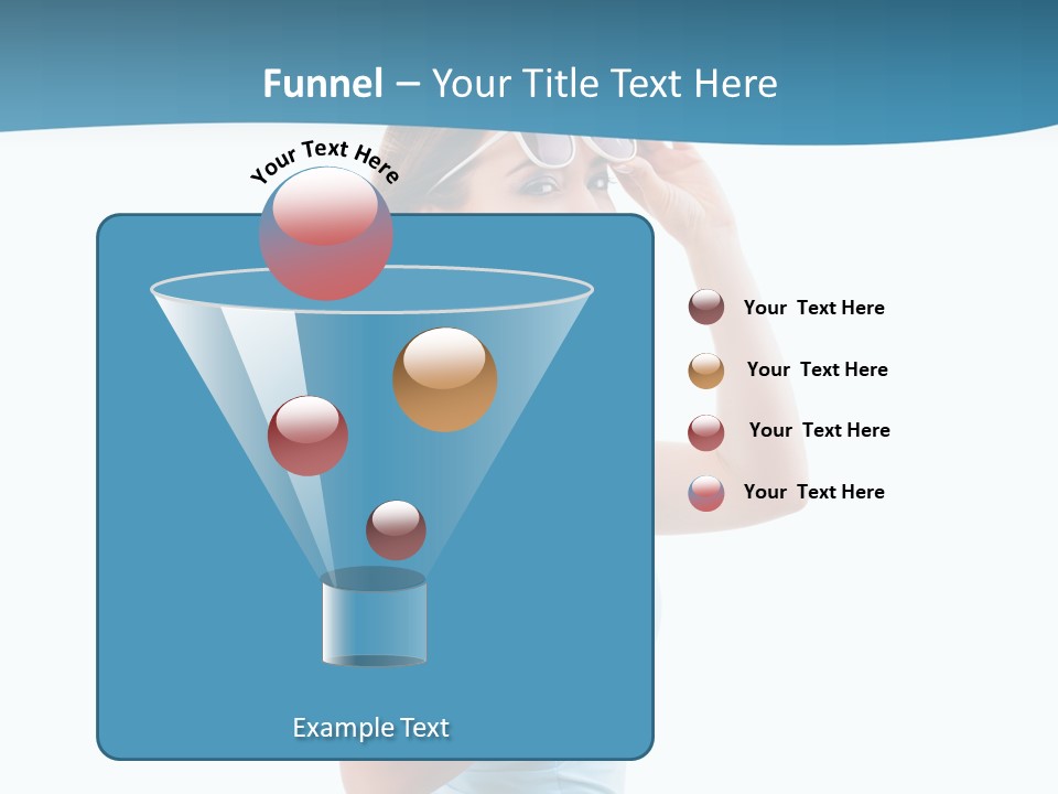 Girl Next Door Sommerlich Sonnenbrille PowerPoint Template