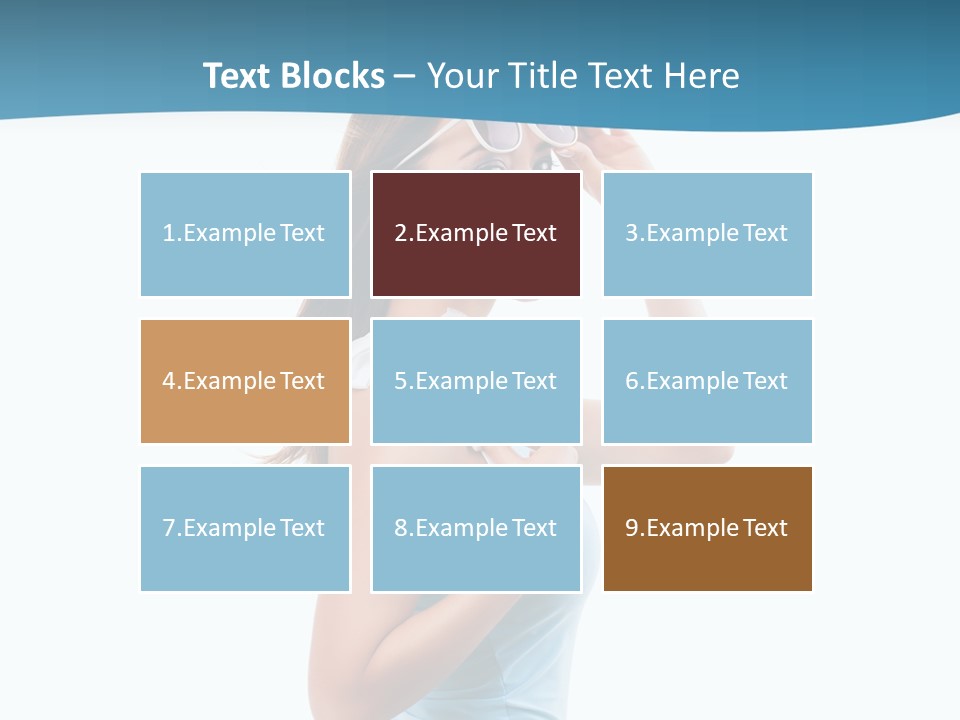 Girl Next Door Sommerlich Sonnenbrille PowerPoint Template