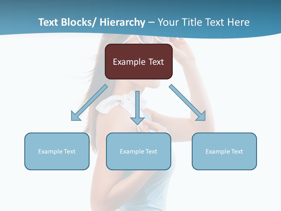 Girl Next Door Sommerlich Sonnenbrille PowerPoint Template