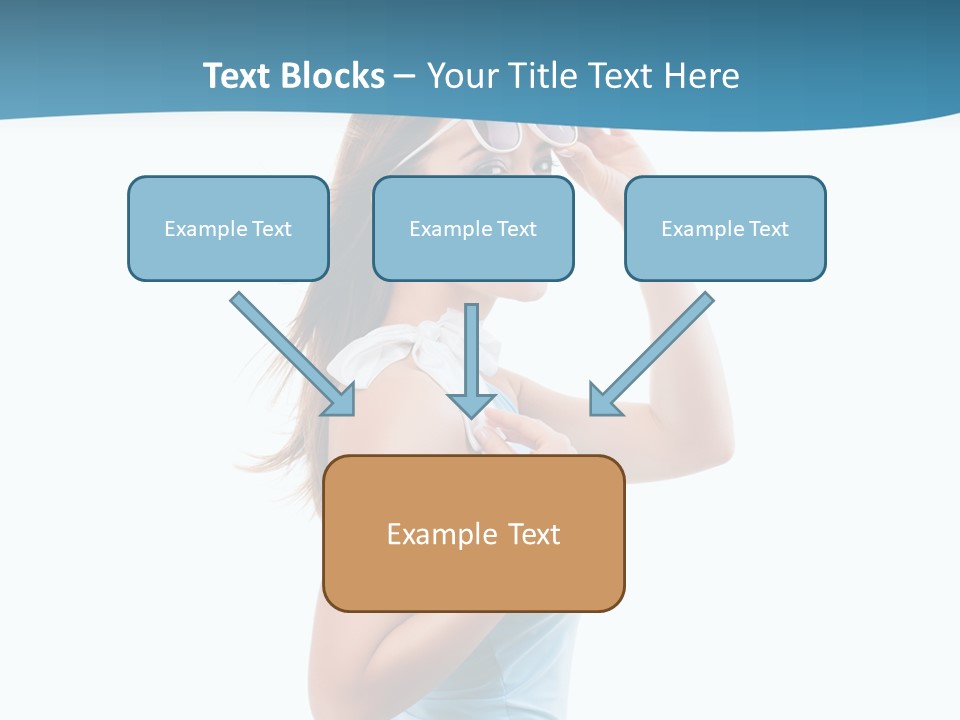 Girl Next Door Sommerlich Sonnenbrille PowerPoint Template