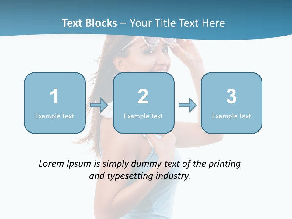 Girl Next Door Sommerlich Sonnenbrille PowerPoint Template