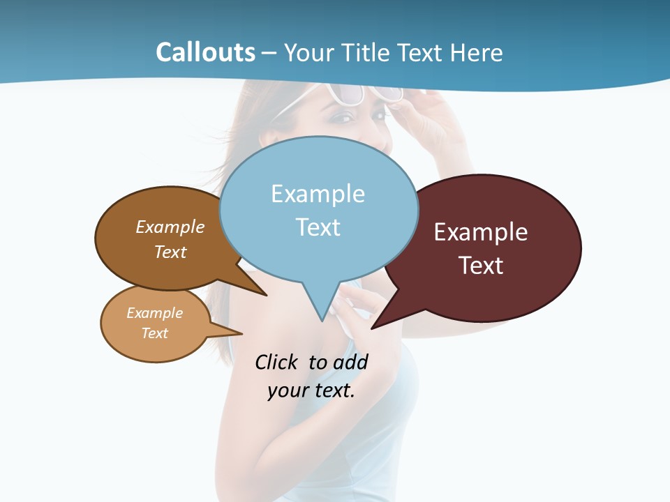 Girl Next Door Sommerlich Sonnenbrille PowerPoint Template