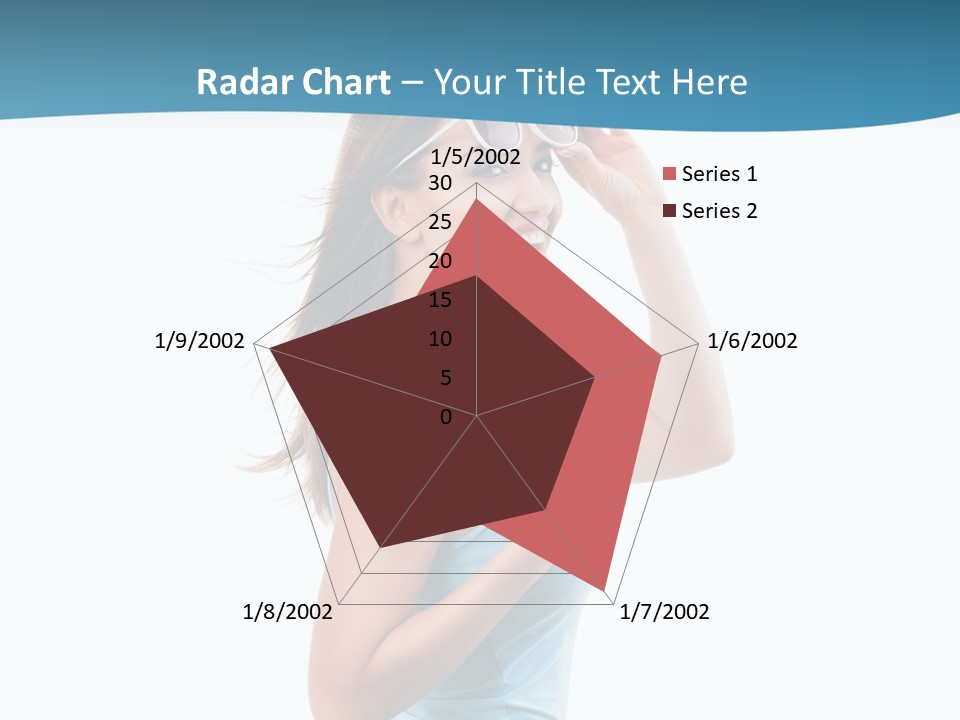 Girl Next Door Sommerlich Sonnenbrille PowerPoint Template