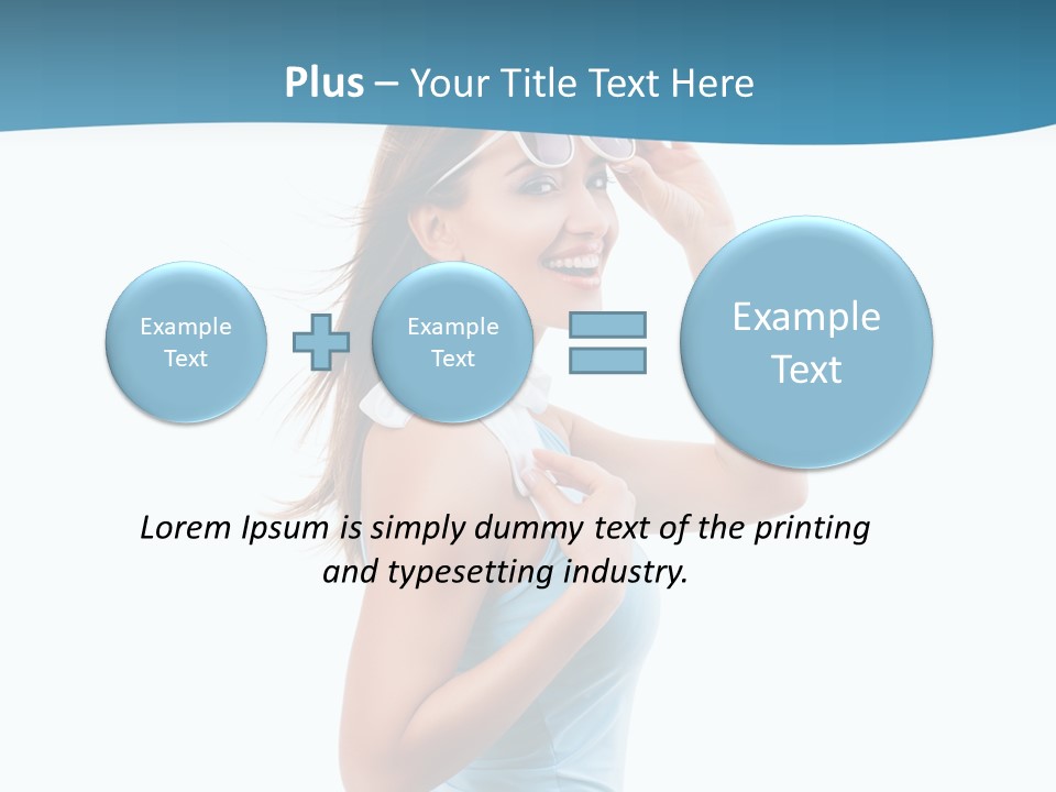 Girl Next Door Sommerlich Sonnenbrille PowerPoint Template