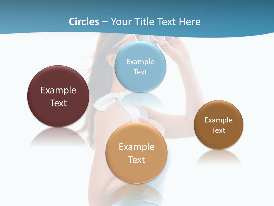 Girl Next Door Sommerlich Sonnenbrille PowerPoint Template