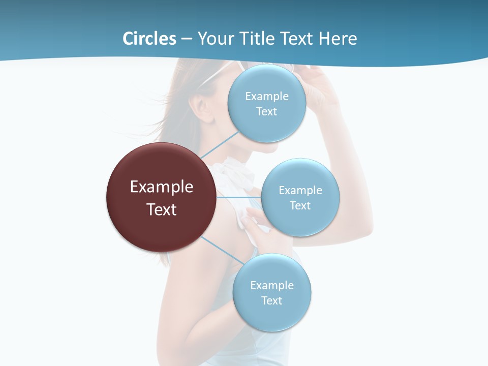 Girl Next Door Sommerlich Sonnenbrille PowerPoint Template