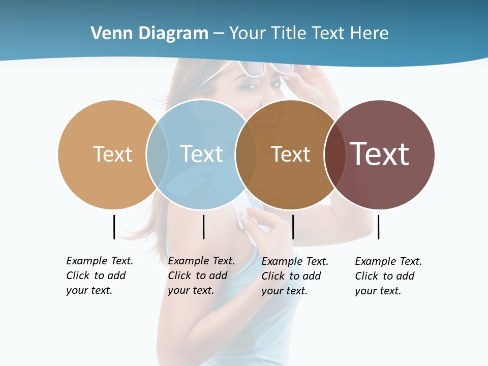 Girl Next Door Sommerlich Sonnenbrille PowerPoint Template