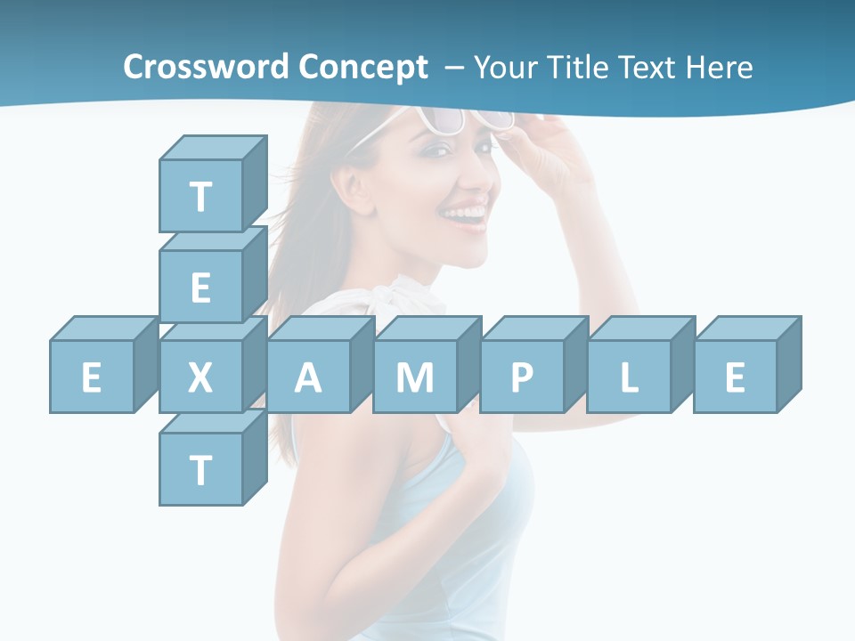 Girl Next Door Sommerlich Sonnenbrille PowerPoint Template