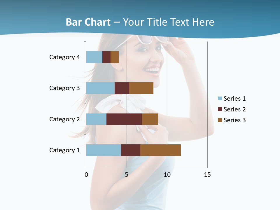 Girl Next Door Sommerlich Sonnenbrille PowerPoint Template