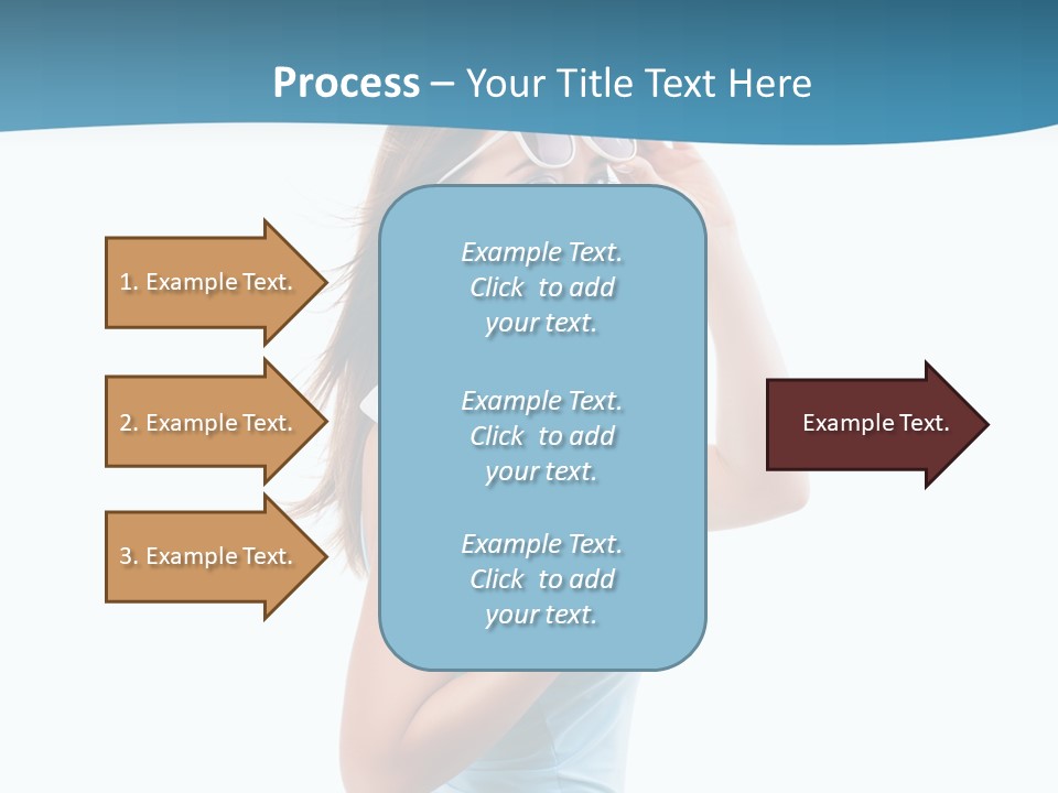 Girl Next Door Sommerlich Sonnenbrille PowerPoint Template