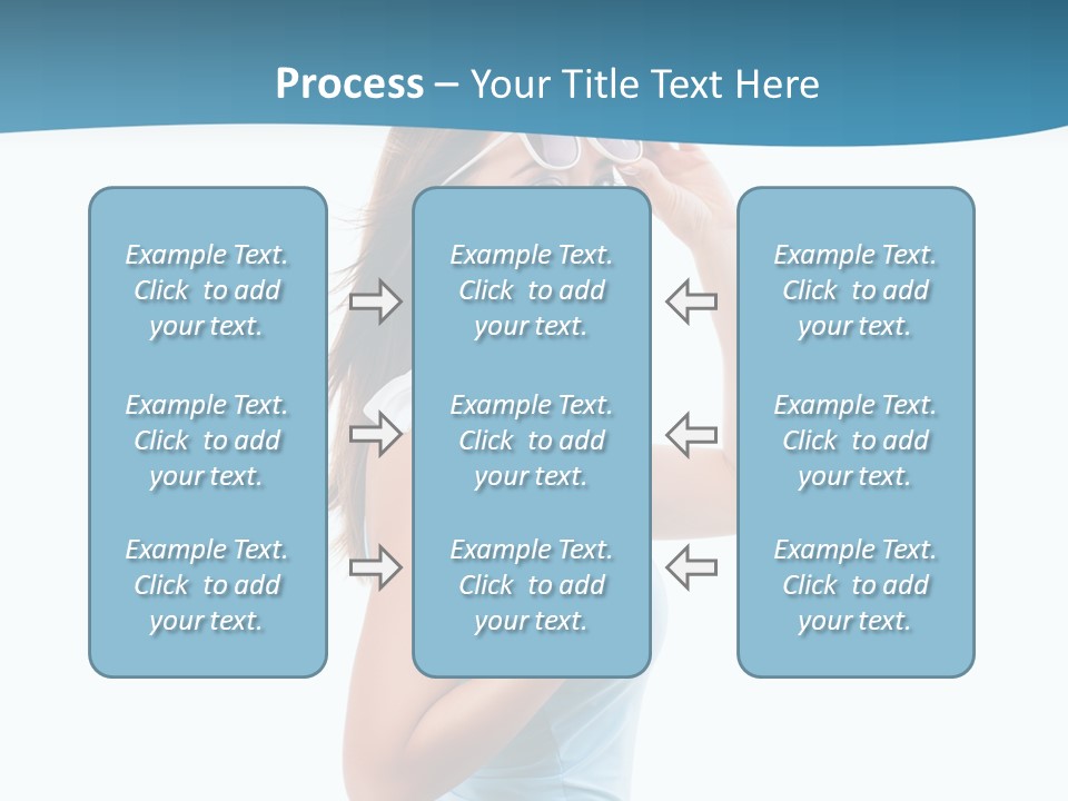 Girl Next Door Sommerlich Sonnenbrille PowerPoint Template